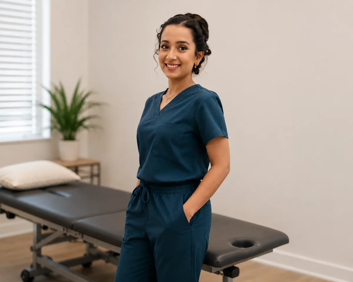 Zainub Mudhoo providing physiotherapy in Johannesburg